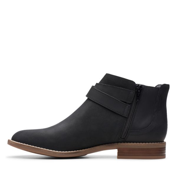 Clarks Womens Camzin Hale Ankle Boots Black | UK-4761958